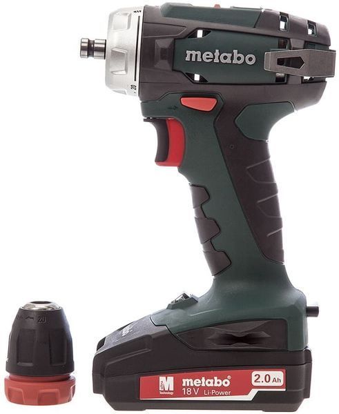 Аккумуляторная дрель-шуруповерт Metabo BS 18 Quick 2х2.0 Ач Mobile Workshop 602217710 фото
