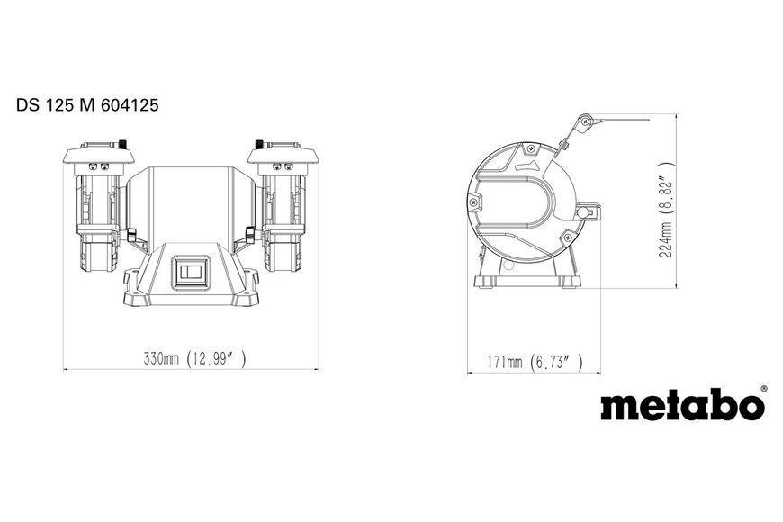 Точило Metabo DS 125 M 604125000 фото