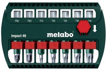 Комплект ударних біт Metabo Impact 49 мм, 7 предметів 628850000 фото