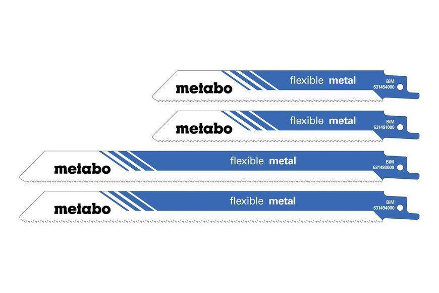 Комплект шабельних полотен Metabo flexible metal 20 шт 628534000 фото