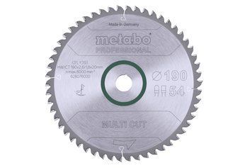 Пиляльний диск Metabo по мультиматеріалам 190x20x2.6, 54 зуба 628076000 фото