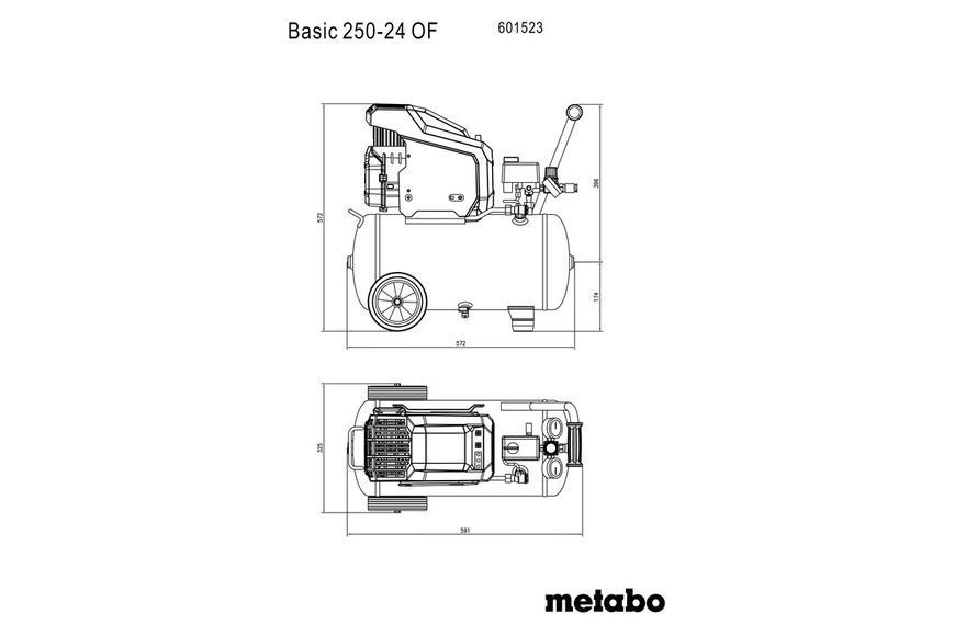 Компресор Metabo Basic 250-24 OF 601523000 фото
