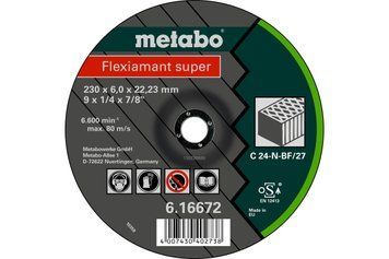 Зачистной круг по камню Metabo Flexiamant Super 230x6x22,23 616672000 фото