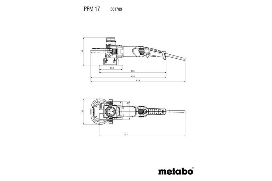 Фрезер для видалення зварювальних швів Metabo PFM 17 601789500 фото