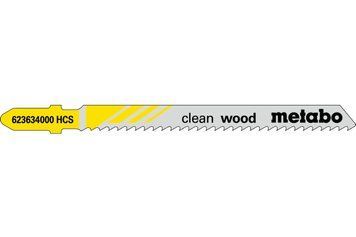 Пилка для лобзика по дереву Metabo Clean Wood 74 мм T 101 B, 100 шт 623703000 фото