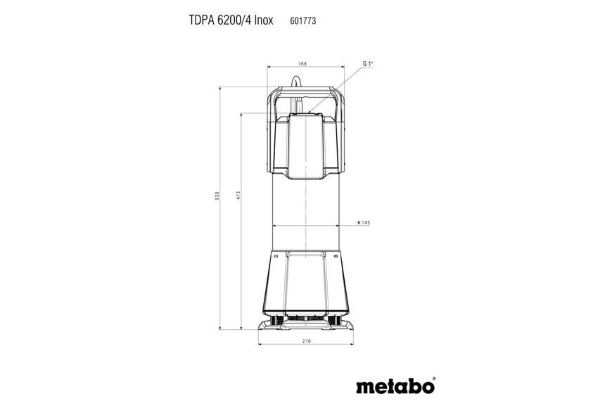 Занурювальний напірний насос Metabo TDPA 6200/4 Inox 601773000 фото