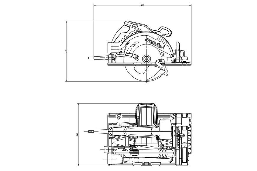 Дискова пила Metabo KS 55 FS в кофрі 600955500 фото
