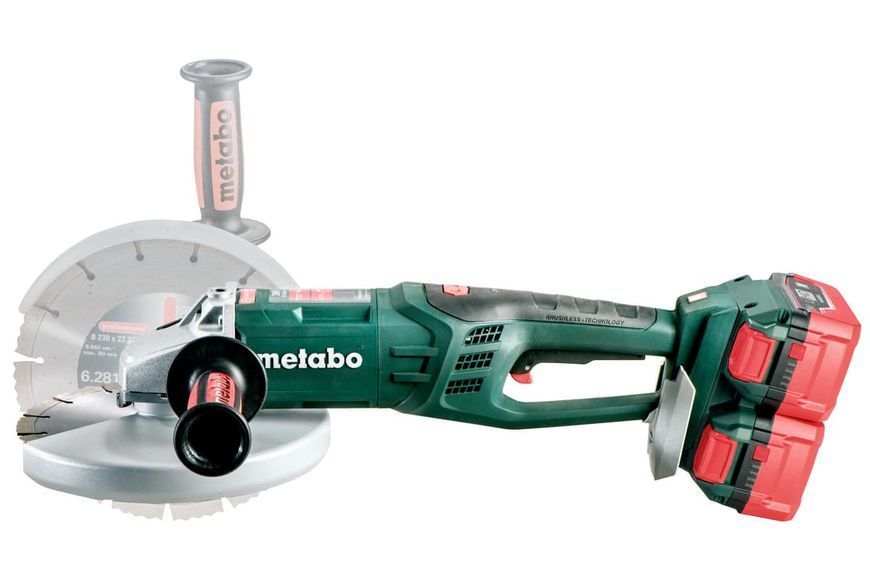Аккумуляторная болгарка Metabo WPB 36-18 LTX BL 230 4х6.2 Ач 613102660 фото