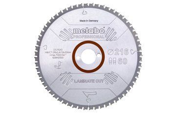 Пиляльний диск Metabo PROFESSIONAL по ламінату 216x30x2.4, 60 зубів 628442000 фото
