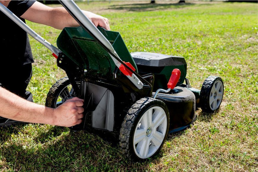 Аккумуляторная газонокосилка Metabo RM 36-18 LTX BL 46 каркас 601606850 фото