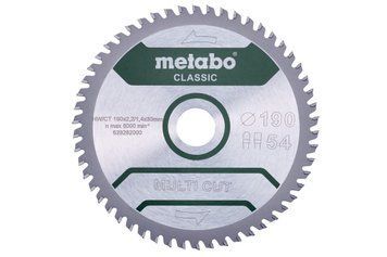 Пиляльний диск Metabo CLASSIC по мультиматеріалам 190х30х2.2, 54 зуба 628282000 фото