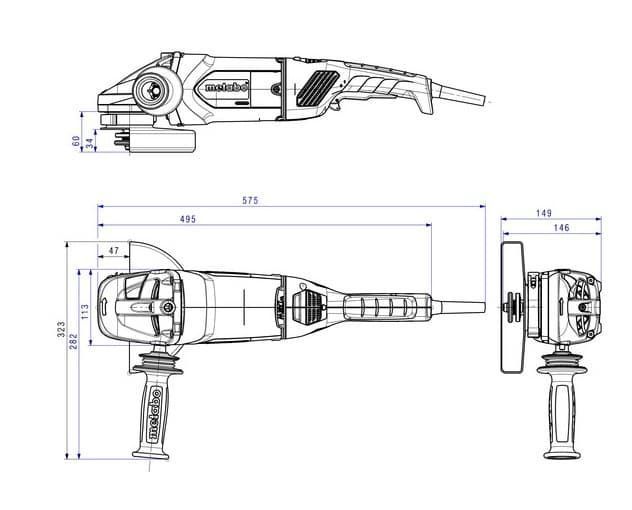 Болгарка Metabo WEPBA 24-180 MVT Quick 606480000 фото