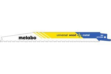 Шабельне полотно по дереву з цвяхами Metabo Universal Wood + Metal 200 мм S 3456 XF, 5 шт 631915000 фото